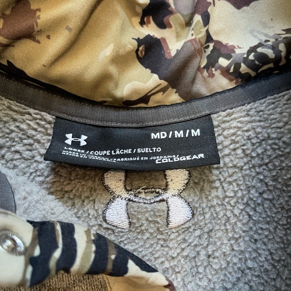 Under Armour Men's Specialist 2.0 Charcoal‎ Barren Henley Medium - Picture 4 of 8